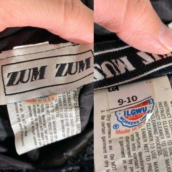 Vintage Zum Zum Black Dress Size Small Velvet Sequin Metallic Short Sleeves - Picture 7 of 9